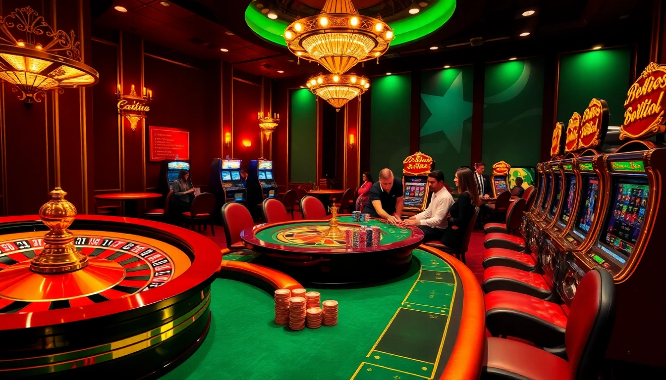 Experience the thrilling action of Thabet77 with lively casino gaming elements like roulette and poker.