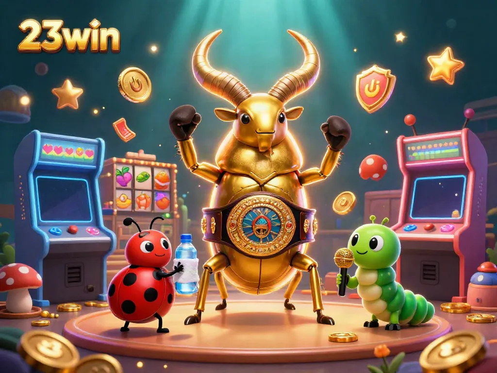 Experience the vibrant energy of 23win with a cartoon boxing championship featuring unique characters and exciting game elements.