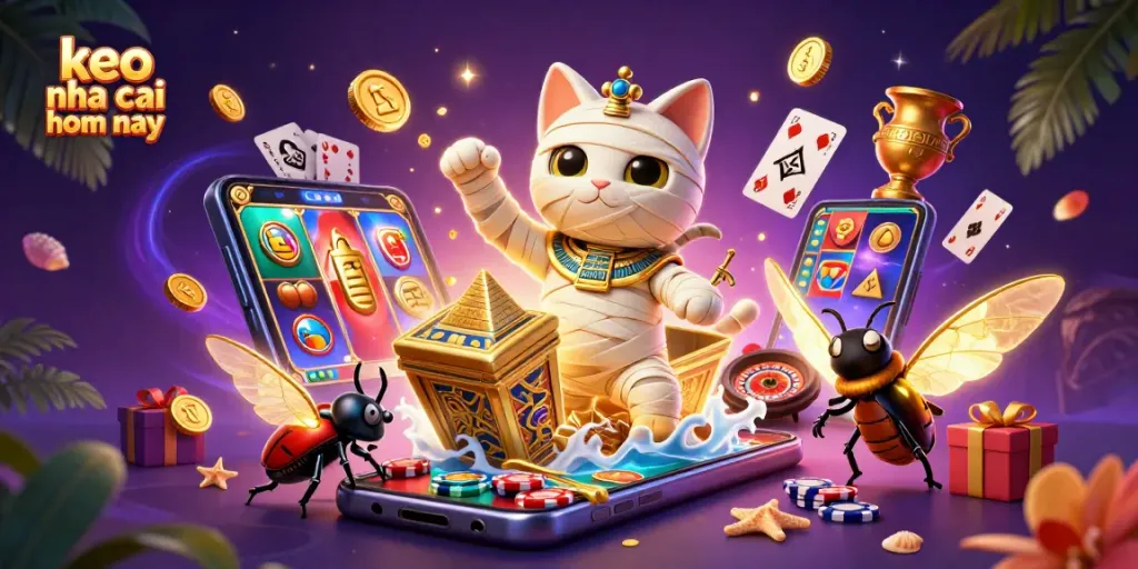 Experience thrilling bets with keo nha cai hom nay featuring vibrant casino elements and captivating characters.