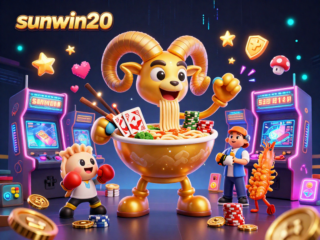 Engage with thrilling games at sunwin20 featuring vibrant 3D characters and casino-themed elements.