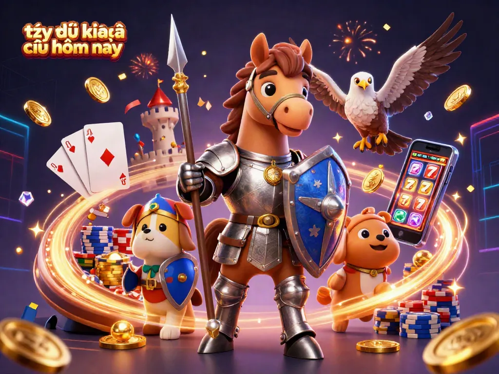 Experience the action with tỷ lệ kèo nhà cái hôm nay in a vibrant illustrated casino scene full of excitement.