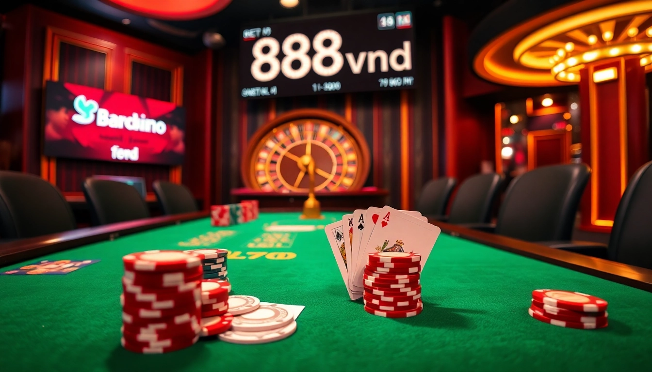 Engage in thrilling casino games while exploring the 888vnd exchange rate with poker and roulette excitement.