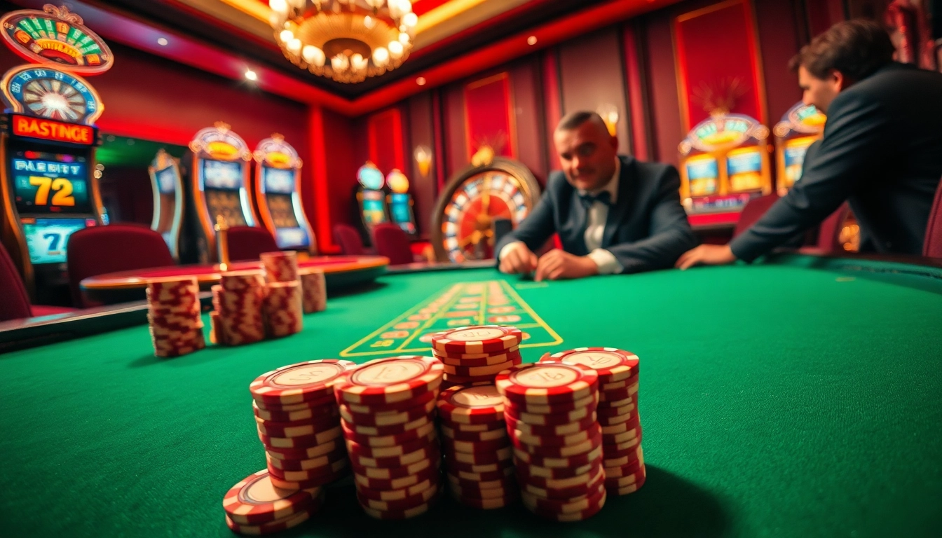 Experience the thrilling atmosphere of loto188.gb.net with high-stakes poker and roulette action.