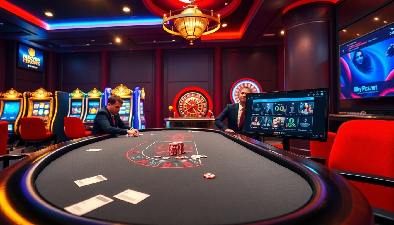 Experience thrilling gameplay at rikvip.gb.net with vibrant casino tables and exciting games.