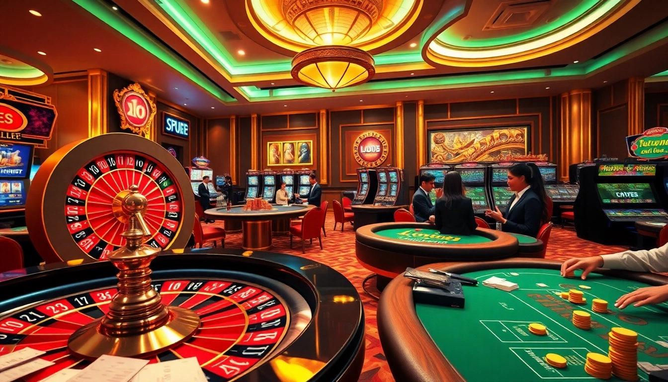 Experience the excitement of betting at https://lode88.coach/ with vibrant cards, chips, and roulette.