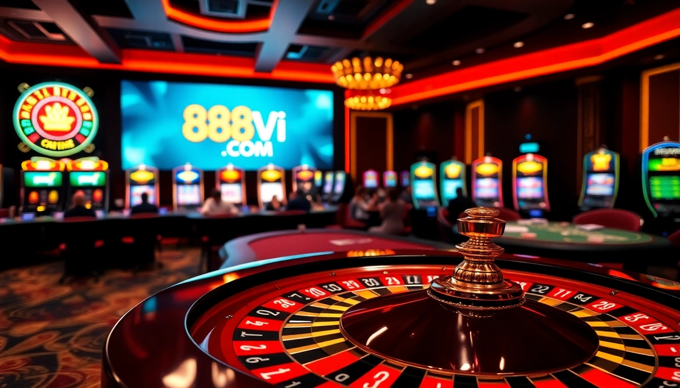 Experience thrilling gambling at 888VI COM with vibrant casino visuals and exciting games.