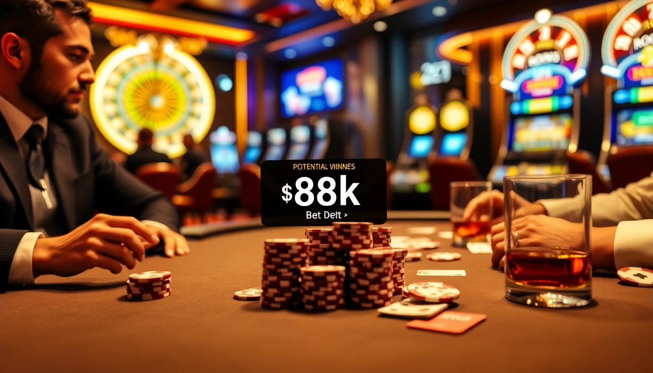 Experience an exhilarating 8k bet showdown at a high-stakes poker table with premium ambiance.