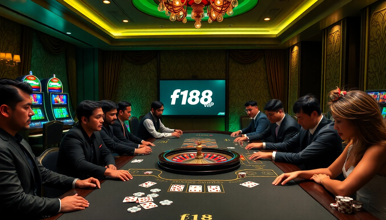 Engage in thrilling gameplay at f168 vip in a luxurious casino environment.