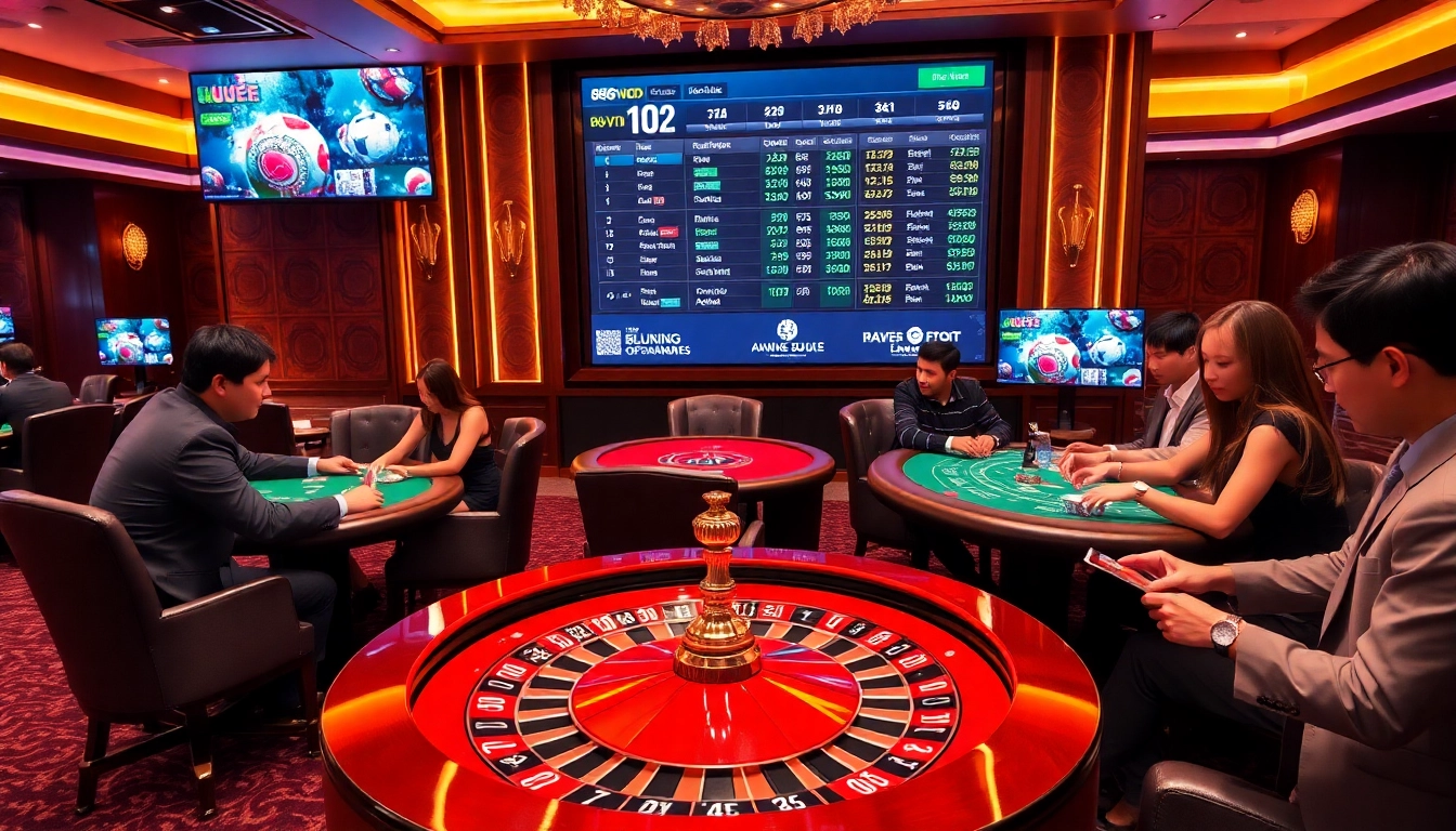 Experience the luxury of 888VND VIP gaming with live action at the casino tables.