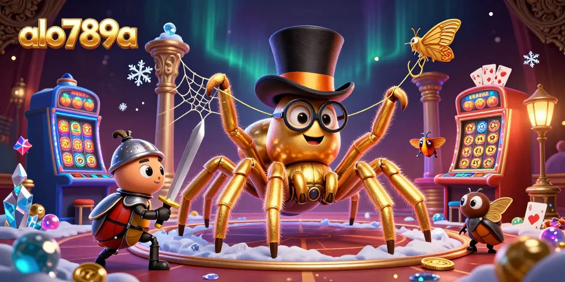 Alo789a captivates gamblers with 3D characters in a lively casino scene, featuring rich gaming elements.
