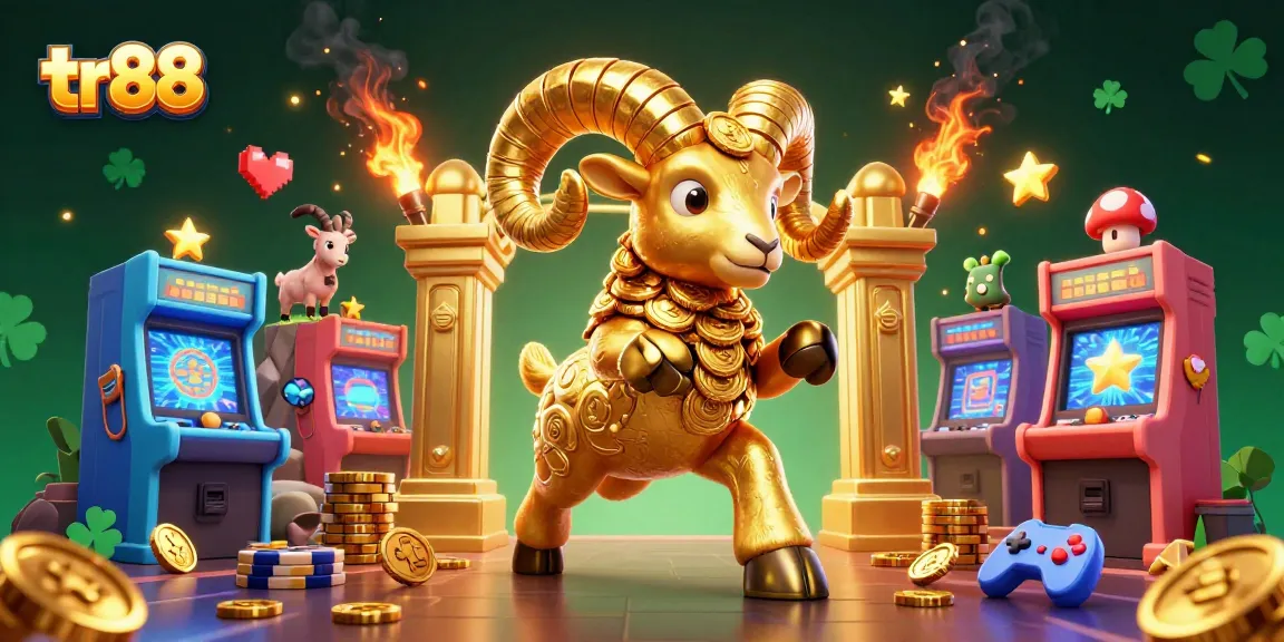 Experience thrilling gaming at tr88 with fun 3D casino illustrations showcasing excitement and vibrant elements.